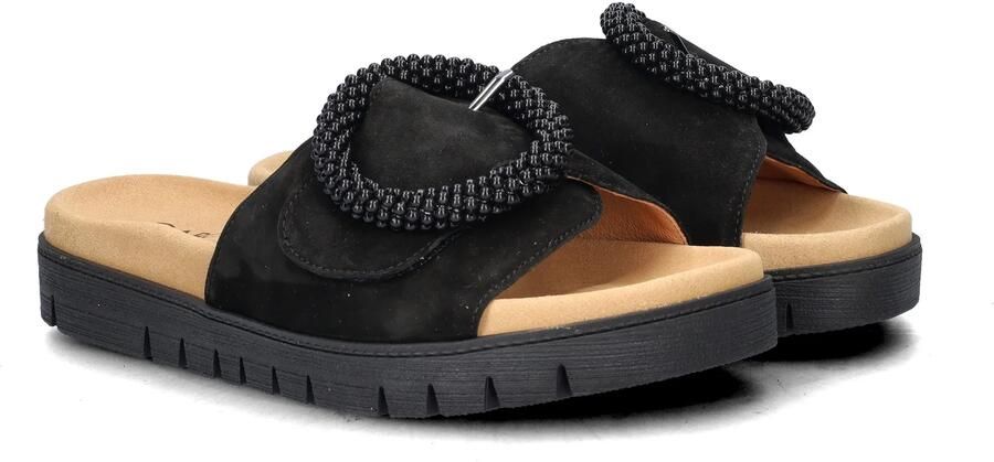 Gabor Slippers plateau zomerschoen slippers met sierparels aan de decoratieve gesp - Foto 7