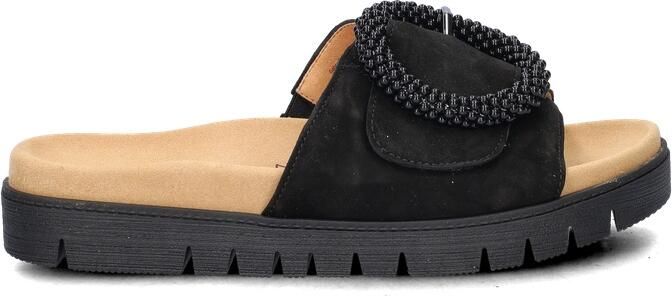 Gabor Slippers plateau zomerschoen slippers met sierparels aan de decoratieve gesp - Foto 6