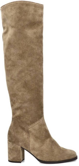Gabor 95.629.14 Beige Lange velours laarzen smalle leest - Foto 9