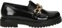 Gabor Elegante en stijlvolle loafer met goudkleurig kettingdetail Black Dames - Thumbnail 1