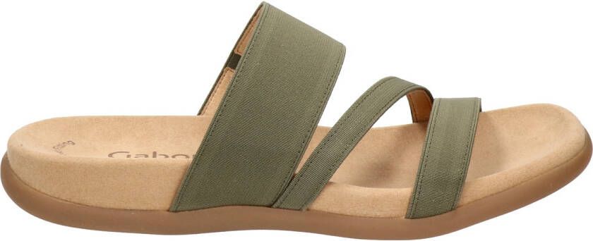 Gabor slippers groen - Schoenen.nl