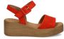 Gabor Oranje Suède Sandalen 531 Stijlvol Model Orange Dames - Thumbnail 4