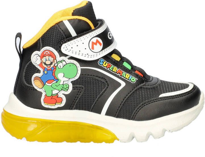 Geox Ciberdron sneakers met lichtjes zwart Jongens Imitatieleer Personage 27 - Foto 5