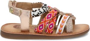 Gioseppo Caucaia leren sandalen met kraaltjes en glitters roze