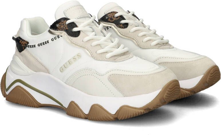 Guess Witte Polyethyleen Sneaker met Stof White Dames - Foto 7
