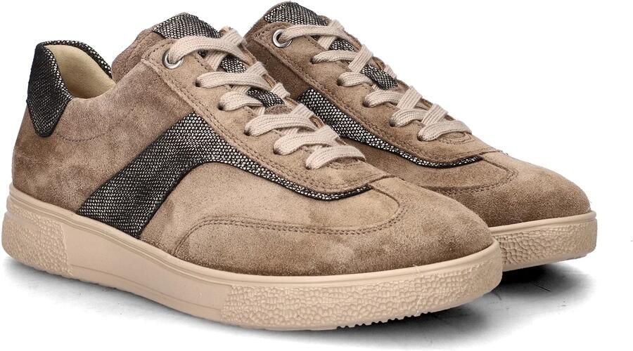 Hartjes 162.2702 34 41.38 Sophie Sneakers Beige Suede Dames Breedtemaat H Beige - Foto 4