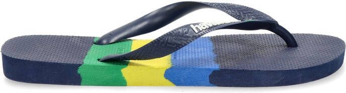 Havaianas Brasil Tech Unisex Slippers Donkerblauw - Foto 2