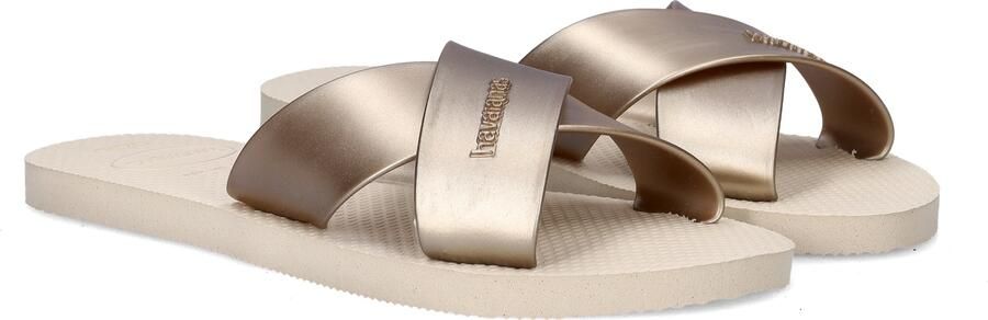 Havaianas HAV. AQUA METALLIC BEIGE Dames Slippers beige - Foto 4