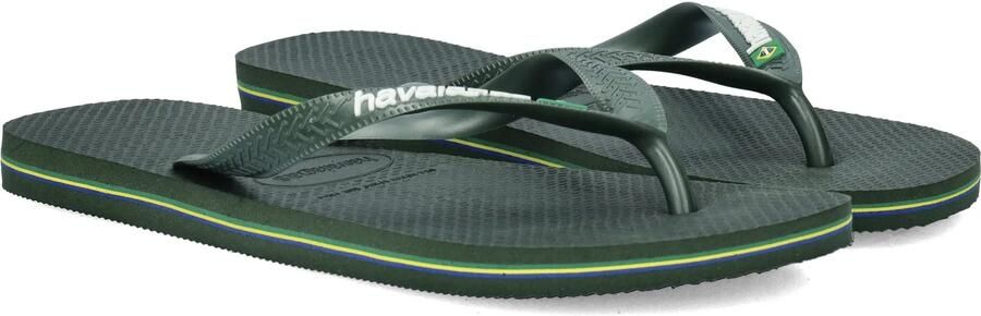 HAVAIANAS Teenslippers Heren Brasil Logo Maat: 41 42 Materiaal: Rubber Kleur: Groen - Foto 16