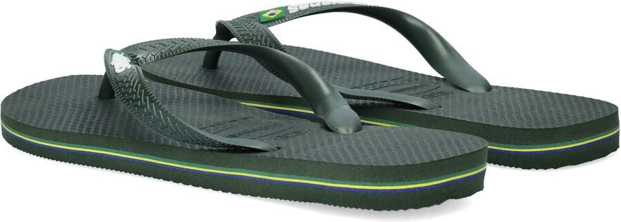 HAVAIANAS Teenslippers Heren Brasil Logo Maat: 41 42 Materiaal: Rubber Kleur: Groen - Foto 15