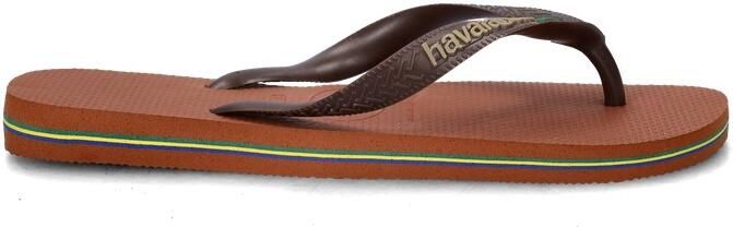 Havaianas HAV. BRASIL LOGO RUST Donkerbruin Unisex Slippers rust Donkerbruin