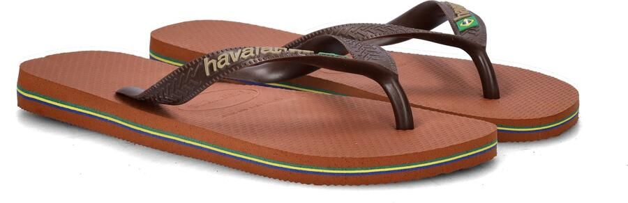 Havaianas HAV. BRASIL LOGO RUST Donkerbruin Unisex Slippers rust Donkerbruin - Foto 5
