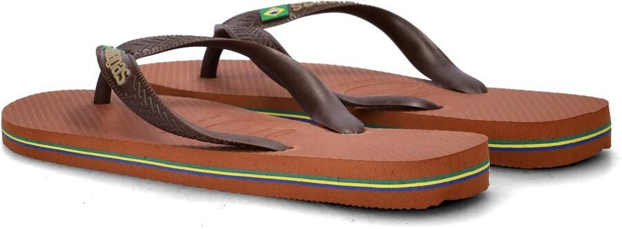 Havaianas HAV. BRASIL LOGO RUST Donkerbruin Unisex Slippers rust Donkerbruin - Foto 4
