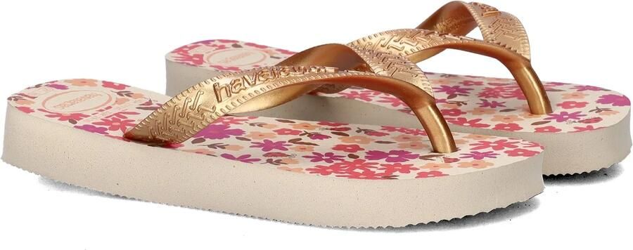 Havaianas HAV. KIDS FLORES BEIGE Goud Meisjes Slippers beige Goud - Foto 11