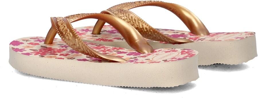 Havaianas HAV. KIDS FLORES BEIGE Goud Meisjes Slippers beige Goud - Foto 12