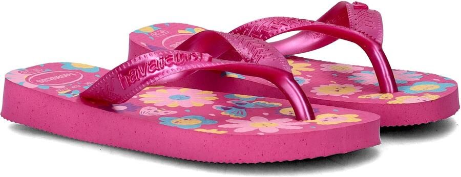 Havaianas HAV. KIDS FLORES Roze FLUX Roze GUM Meisjes Slippers Roze flux Roze gum - Foto 6