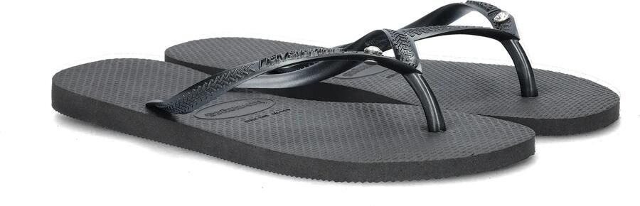 HAVAIANAS Teenslippers Dames Slim Crystal Sw Ii Maat: 31 32 Materiaal: Rubber Kleur: Zwart - Foto 8