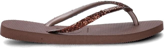 Havaianas HAV. SLIM GLITTER II Donkerbruin Dames Slippers Donkerbruin - Foto 6