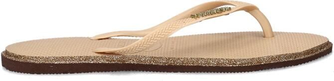 Havaianas HAV. SLIM POINT GLITTER Donkerbruin Goud Dames Slippers Donkerbruin Goud - Foto 2