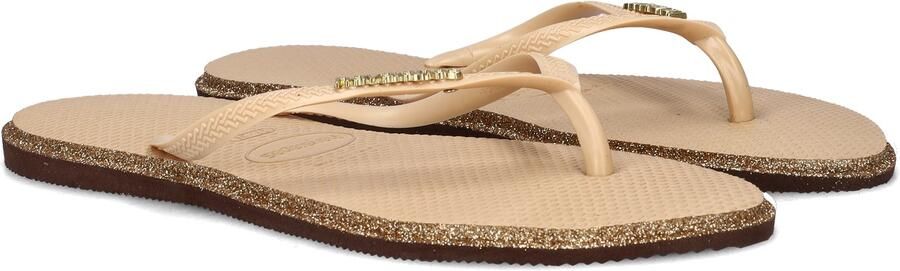 Havaianas HAV. SLIM POINT GLITTER Donkerbruin Goud Dames Slippers Donkerbruin Goud - Foto 4