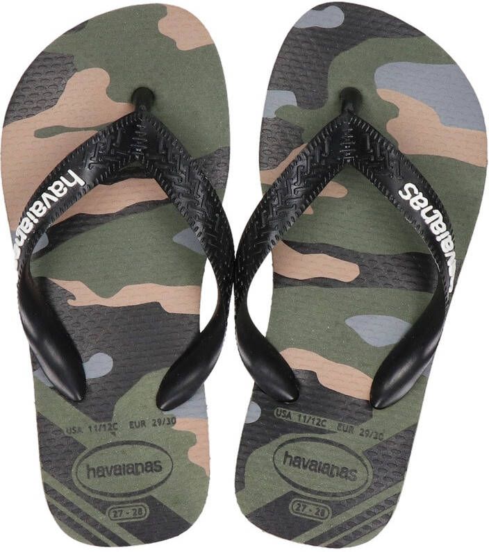 Havaianas Top Camu teenslippers groen Jongens Rubber 27 28 - Foto 6