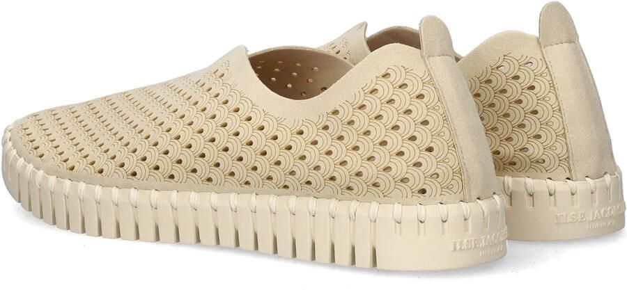 Ilse Jacobsen Instappers Dames Instapschoenen Damesschoenen Canvas Tulip3275 Gebroken wit - Foto 10