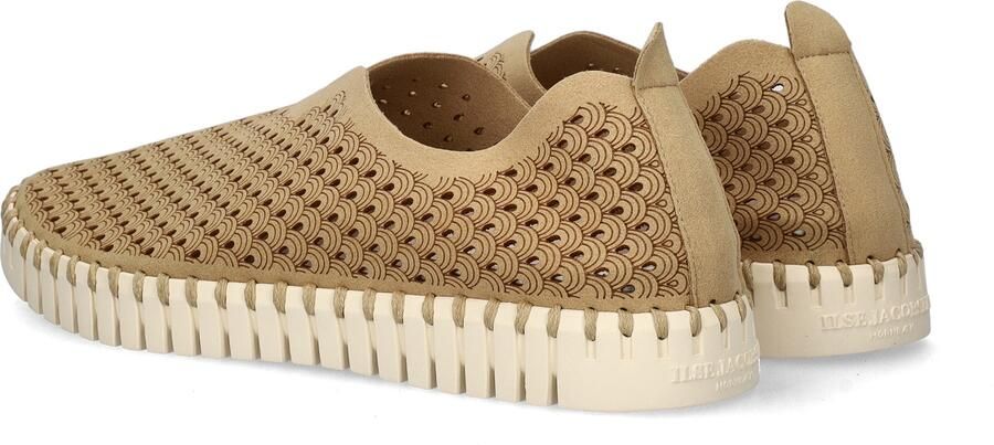 Ilse Jacobsen Instappers Dames Instapschoenen Damesschoenen Canvas Tulip3275 Camel - Foto 6