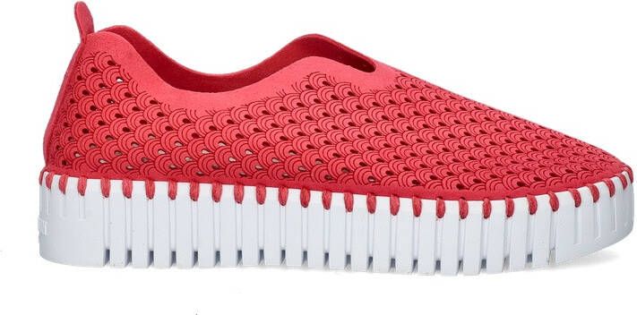 Ilse Jacobsen Instappers Platform TULIP3373W witte zool 309 Viva Magenta Viva Magenta - Foto 5