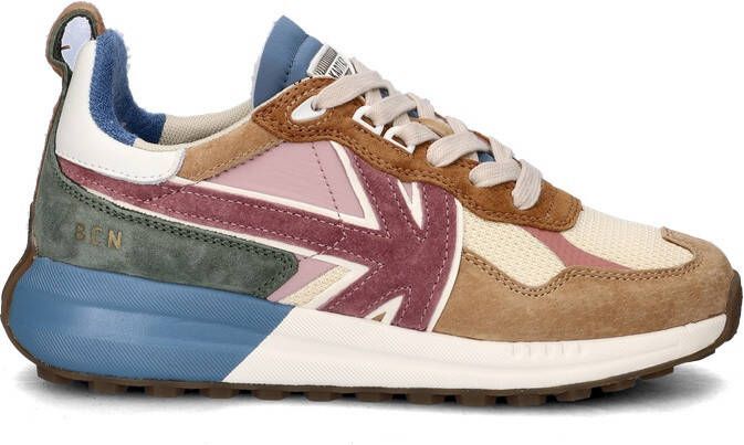 Kaotiko Detroit Multi chunky suède sneakers bruin multi - Foto 2