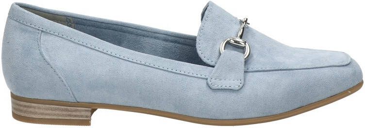 Marco Tozzi suède loafers blauw - Foto 3