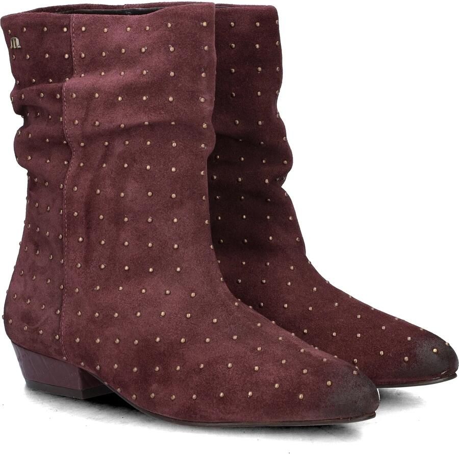 Maruti Dames Enkellaars Amina Studs Burgundy Bordeaux - Foto 4