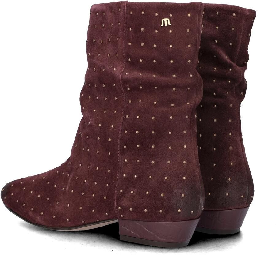 Maruti Dames Enkellaars Amina Studs Burgundy Bordeaux - Foto 5