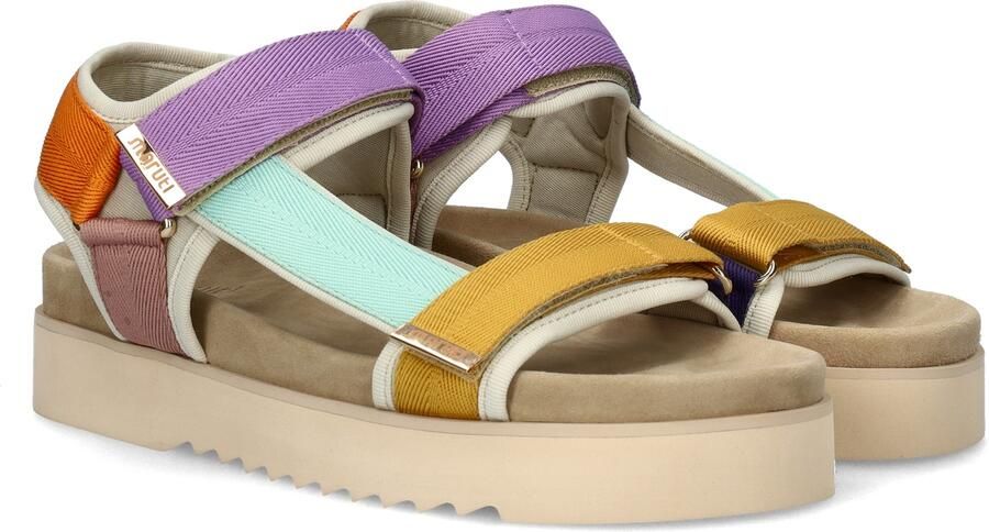 Maruti Beau sandalen met klittenband Multi Textiel Plateau sandalen Dames - Foto 7