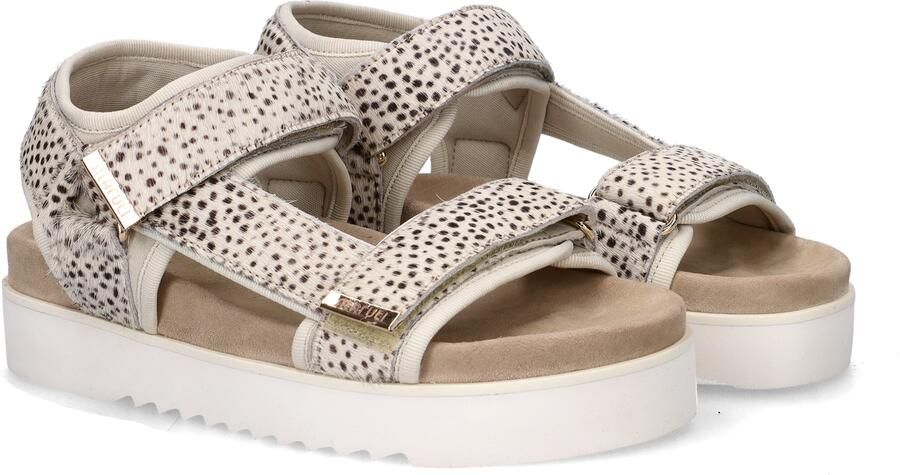 Maruti Dames Sandalen met hak Beau Beige Ponyhair Plateauzool - Foto 9