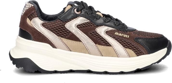 Maruti Dora Sneakers Dames Leren Sneaker Bruin - Foto 2