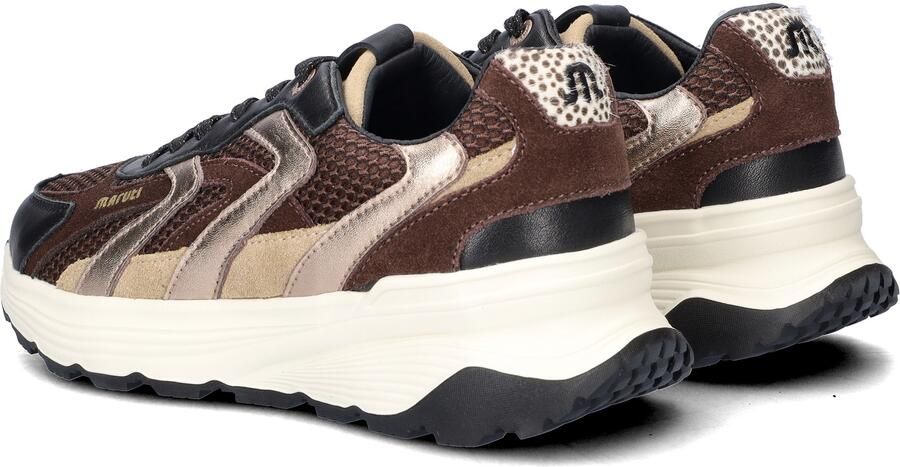 Maruti Dora Sneakers Dames Leren Sneaker Bruin - Foto 3