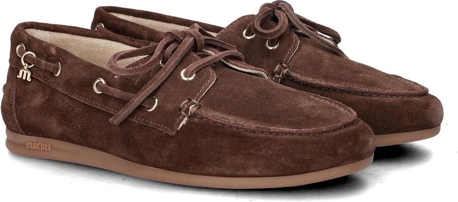 Maruti Eliza Suede Brown damessloafer Tijdloos & comfortabel Bonne Shoe - Foto 5