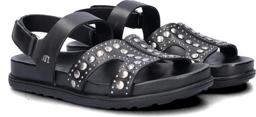 Maruti Dames Platte sandalen Elora Zwart Leer - Foto 9