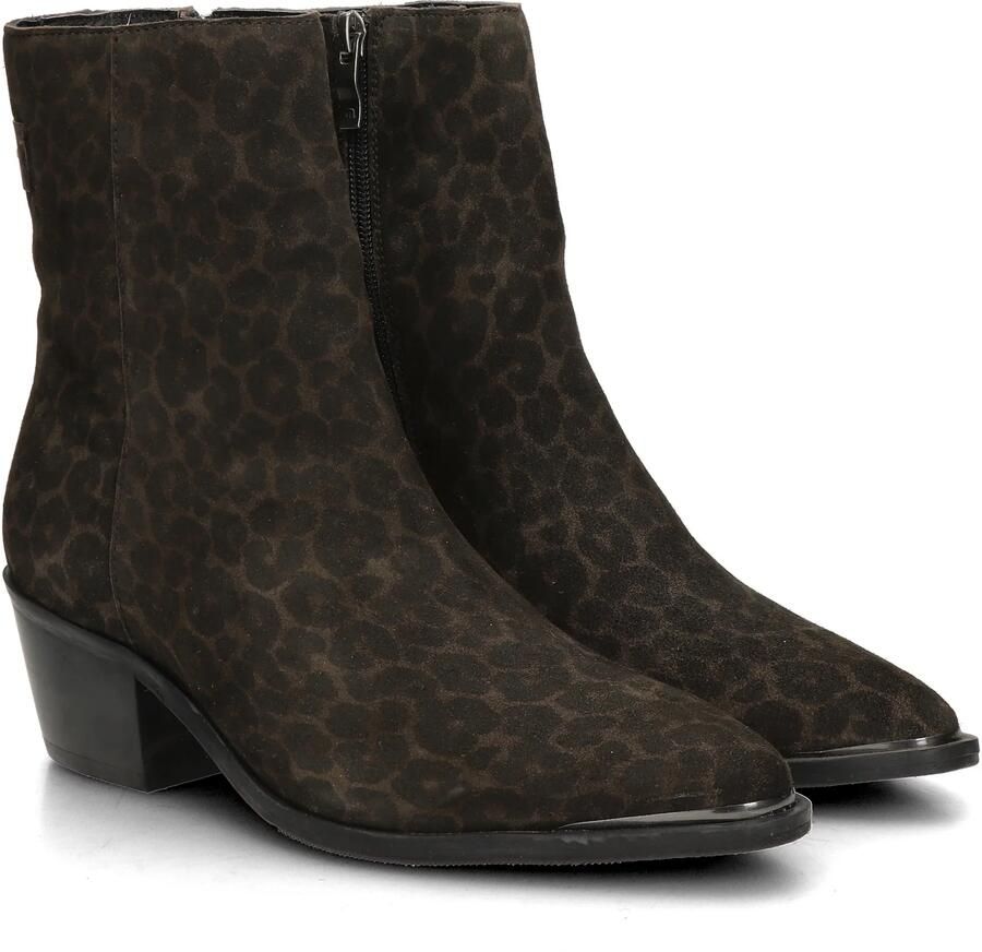 Maruti Maria Enkellaarsjes Enkelboots met rits Dames Bruin - Foto 2