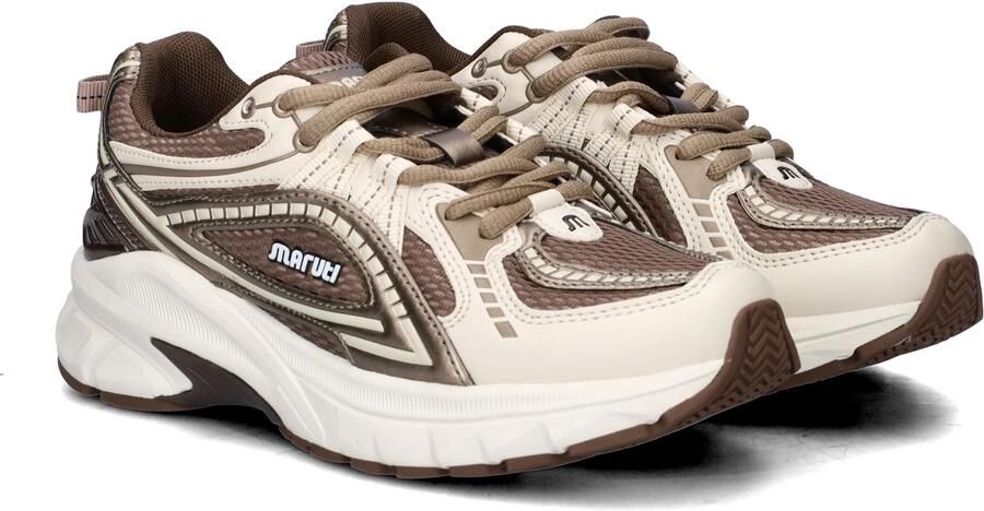 Maruti Nola Leather Offwhite V78 Sneakers Bruin Brons Wit Leer en Mesh Dames Bruin Brons Wit - Foto 12
