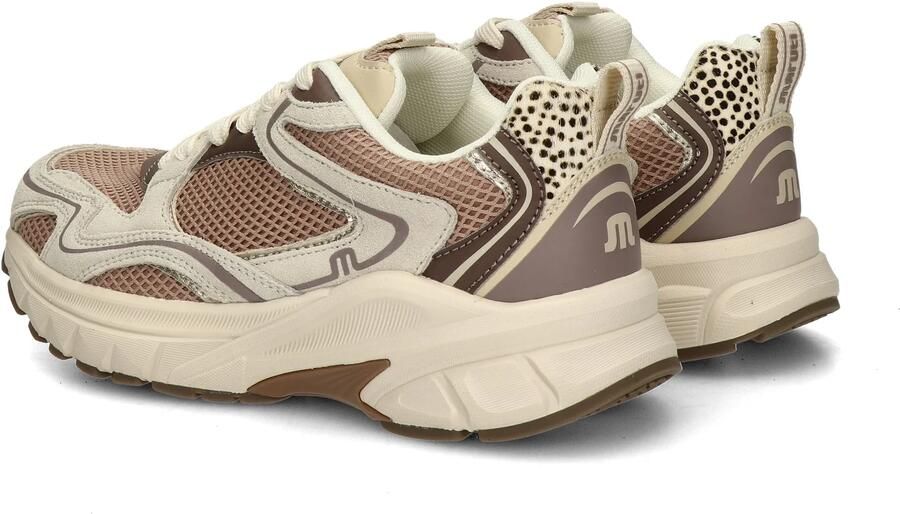 Maruti Novi Leather Nude J39 Sneakers Offwhite Beige Tijgerprint Leer en Mesh Dames Offwhite Beige Tijgerprint - Foto 12