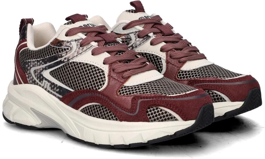Maruti Novi Leather Bordo Dames sneaker met uitneembaar voetbed - Foto 12
