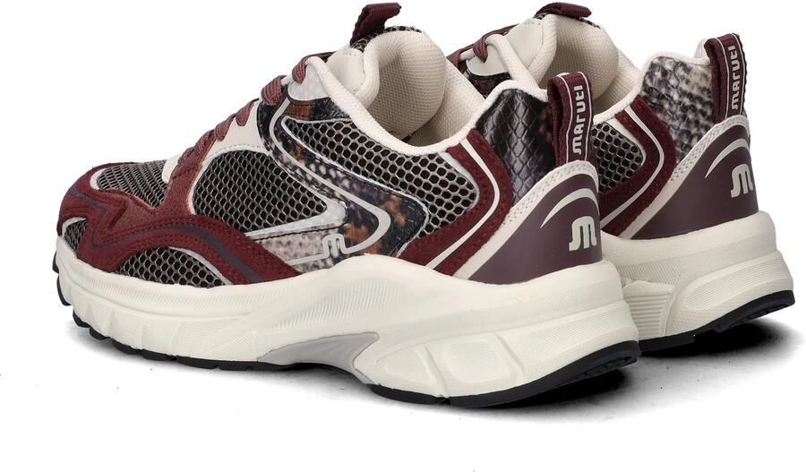 Maruti Novi Leather Bordo Dames sneaker met uitneembaar voetbed - Foto 13