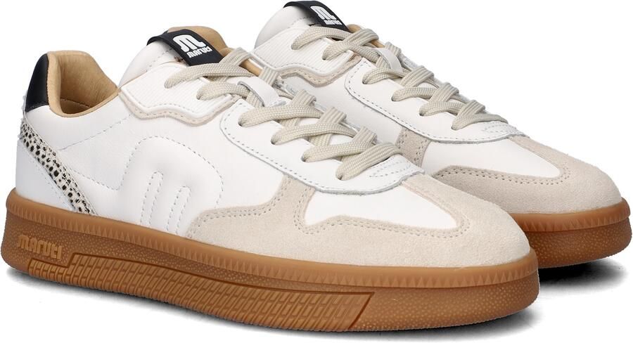 Maruti Yale Suede BSA White Beige Black Dames Sneakers Wit - Foto 10