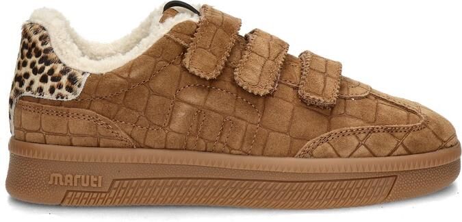 Maruti Yana Suede Sneakers Dames Bruin - Foto 6