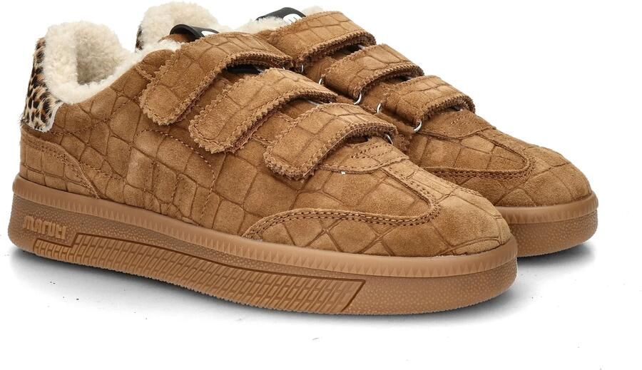 Maruti Yana Suede Sneakers Dames Bruin - Foto 7