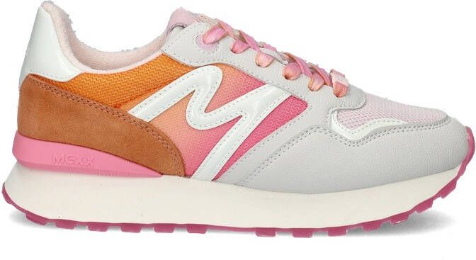 Mexx Juju suède sneakers oranje roze - Foto 4