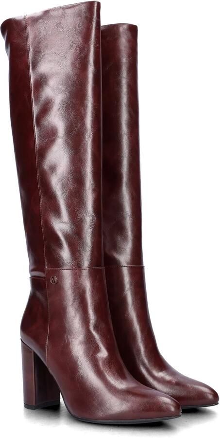 Mexx Krystal Indy imitatieleren laarzen met blokhak en dierenprint bordeaux - Foto 8