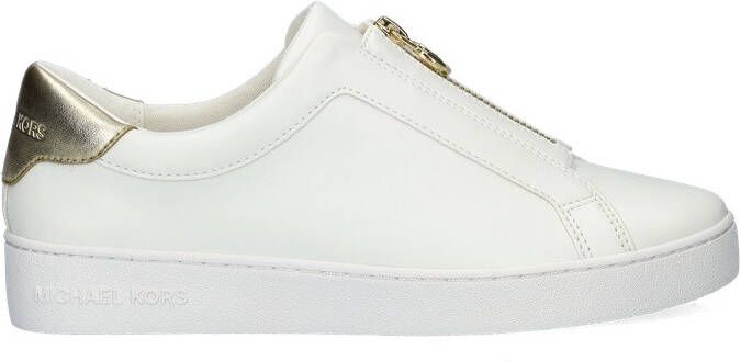Michael Kors Dames Sneakers Keaton Zip Slip On Pale Gold Wit - Foto 4