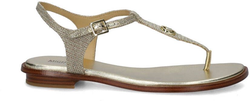 MICHAEL KORS Sandalen Dames Mallory Thong Maat: 40 Materiaal: Leer Kleur: Goud - Foto 11